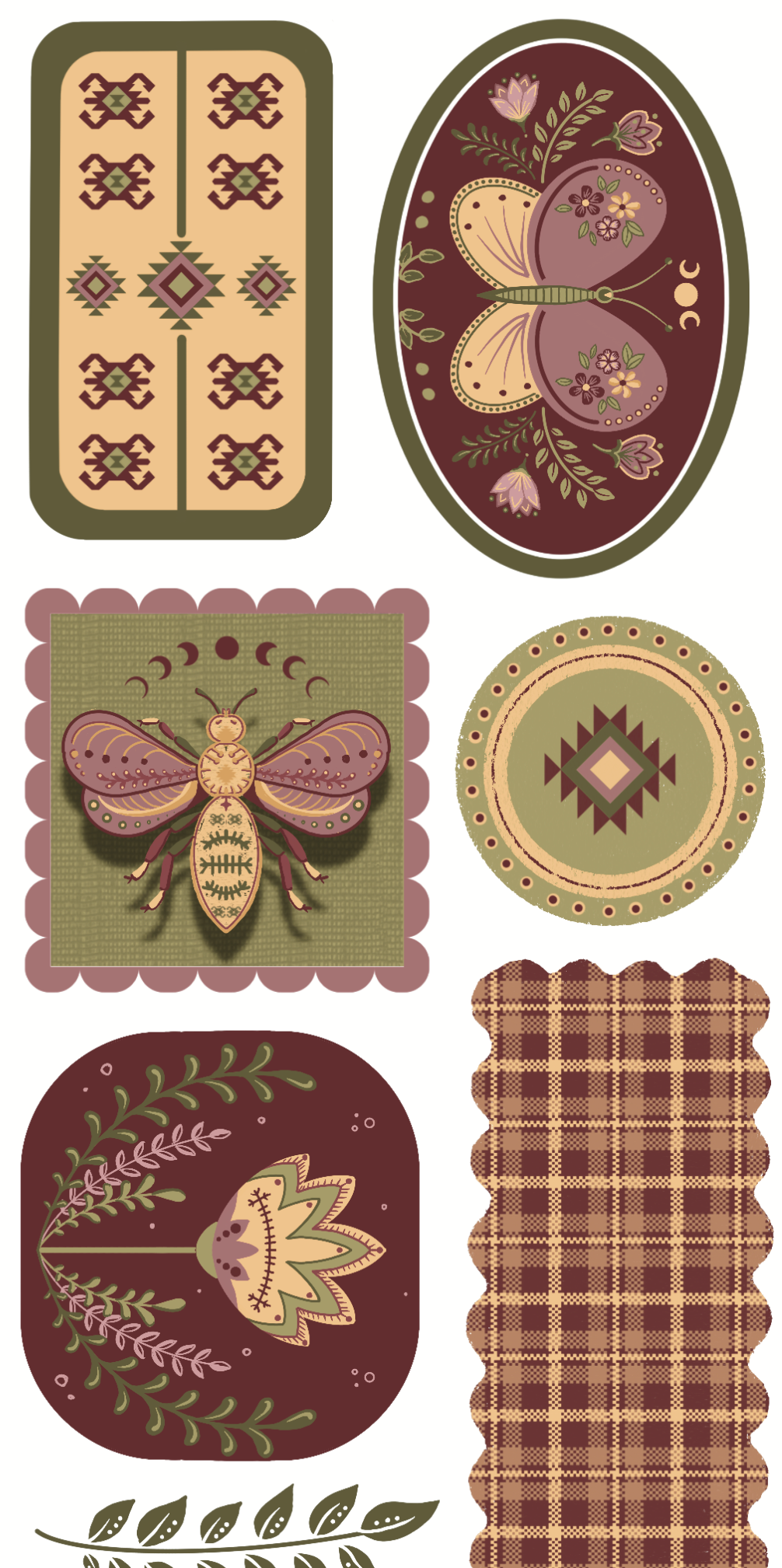 FOLK TALES (Kiss-cut) PET Tape (Slavic Folklore & Mythology Journaling Sticker Roll 60 mm x 5m)