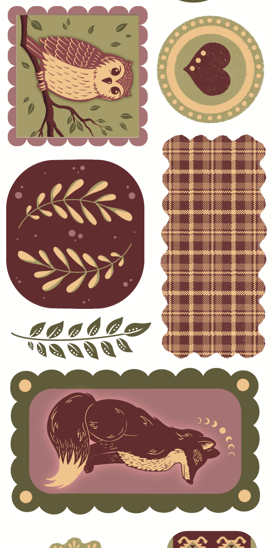 FOLK TALES (Kiss-cut) PET Tape (Slavic Folklore & Mythology Journaling Sticker Roll 60 mm x 5m)